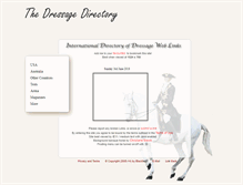 Tablet Screenshot of dressage.net.au